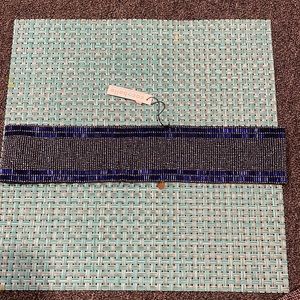 Cocobelle brand ocean blue beaded elastic belt